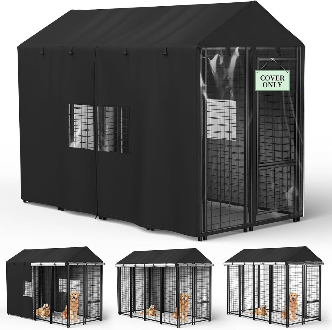 COSHNIBI Outdoor Dog Kennel Cover