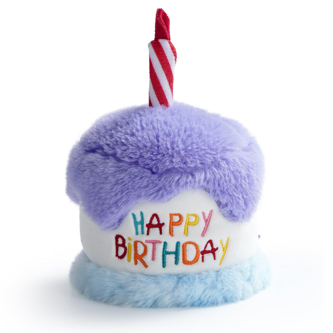 Fuzzwoof Dog Happy Birthday Cake Toy with Crinkle