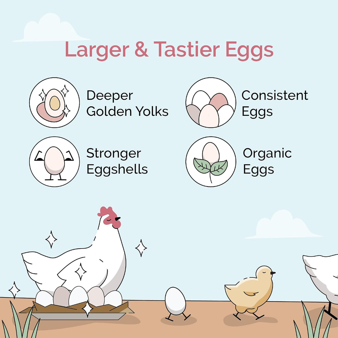 Mile Four Chicken Grit for Layer & Grower Chickens Age 8-20+ Weeks