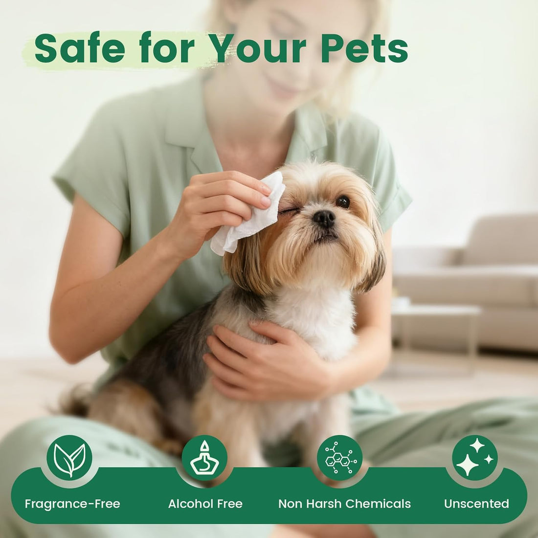 400 Unscented Dog Wipes for Paws and Butt Large Thick Puppy Wipes
