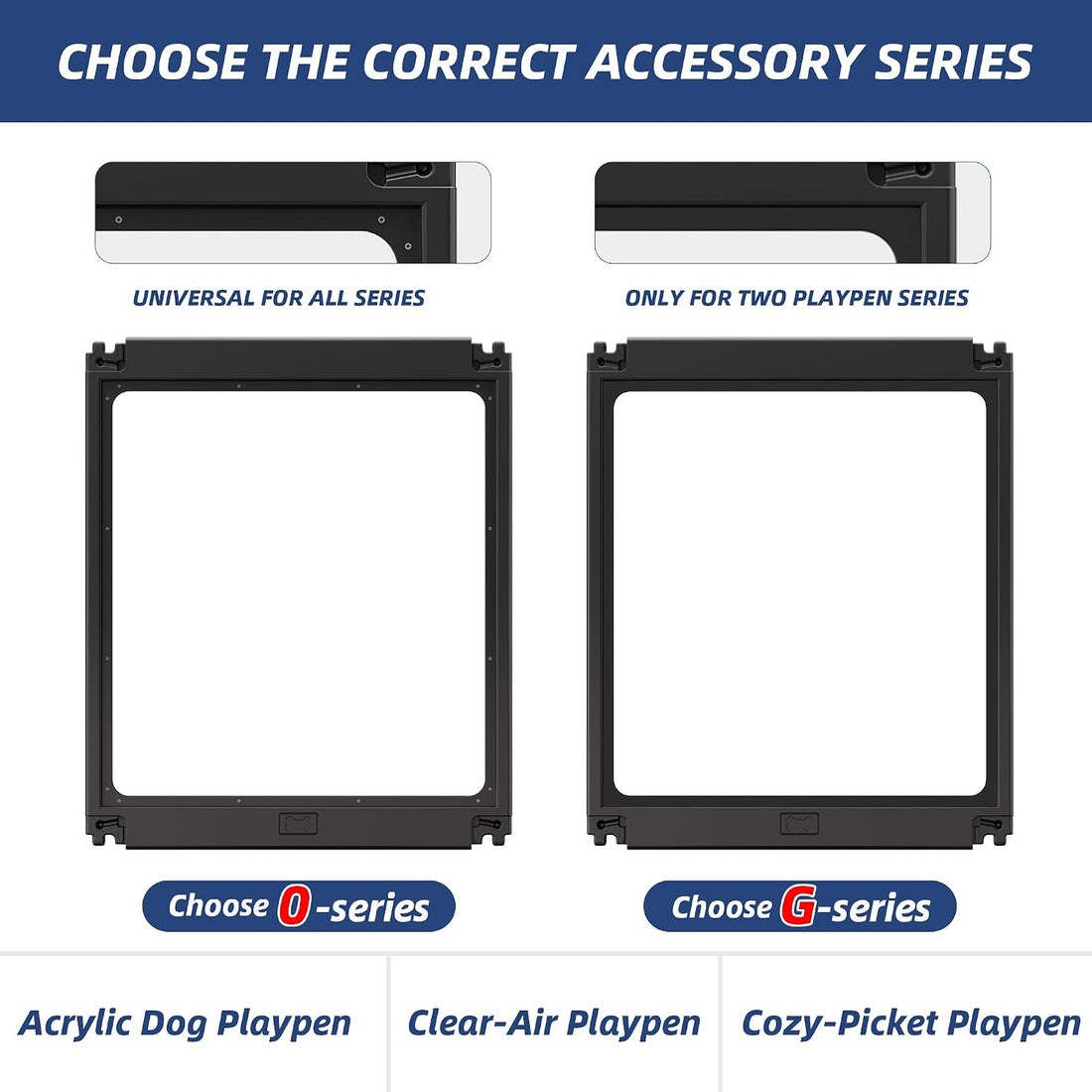 Dog Playpen Replacement Connectors Kit, O Series, 24" H