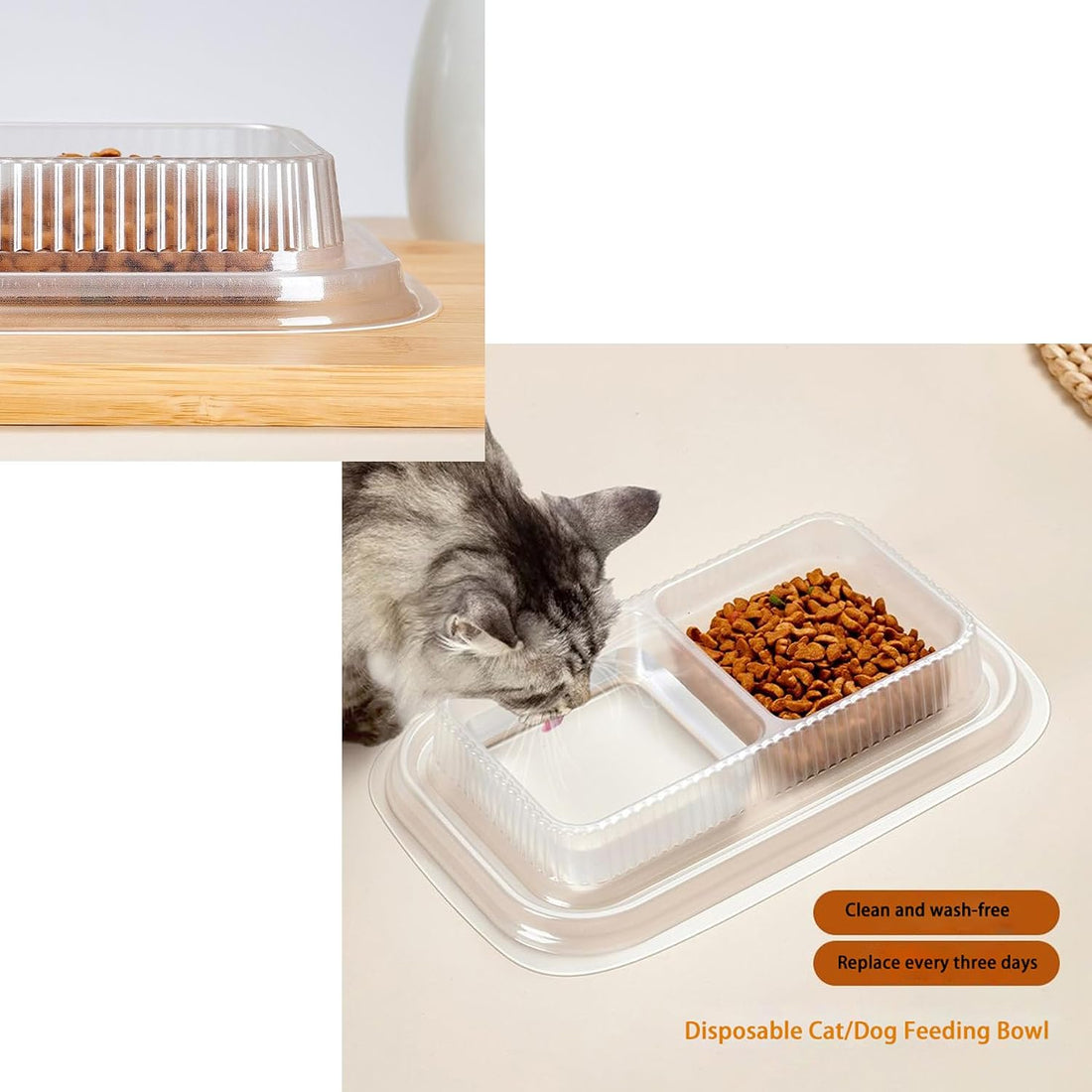 50PCS Disposable Pet Bowls – Anti-Ant Cat and Dog Food Bowls
