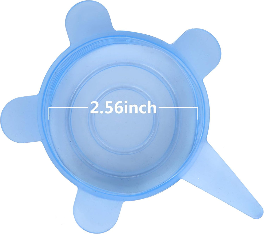 SLSON 6 Pack Pet Food Can Cover Stretchable 1 Fit 3 Universal Size