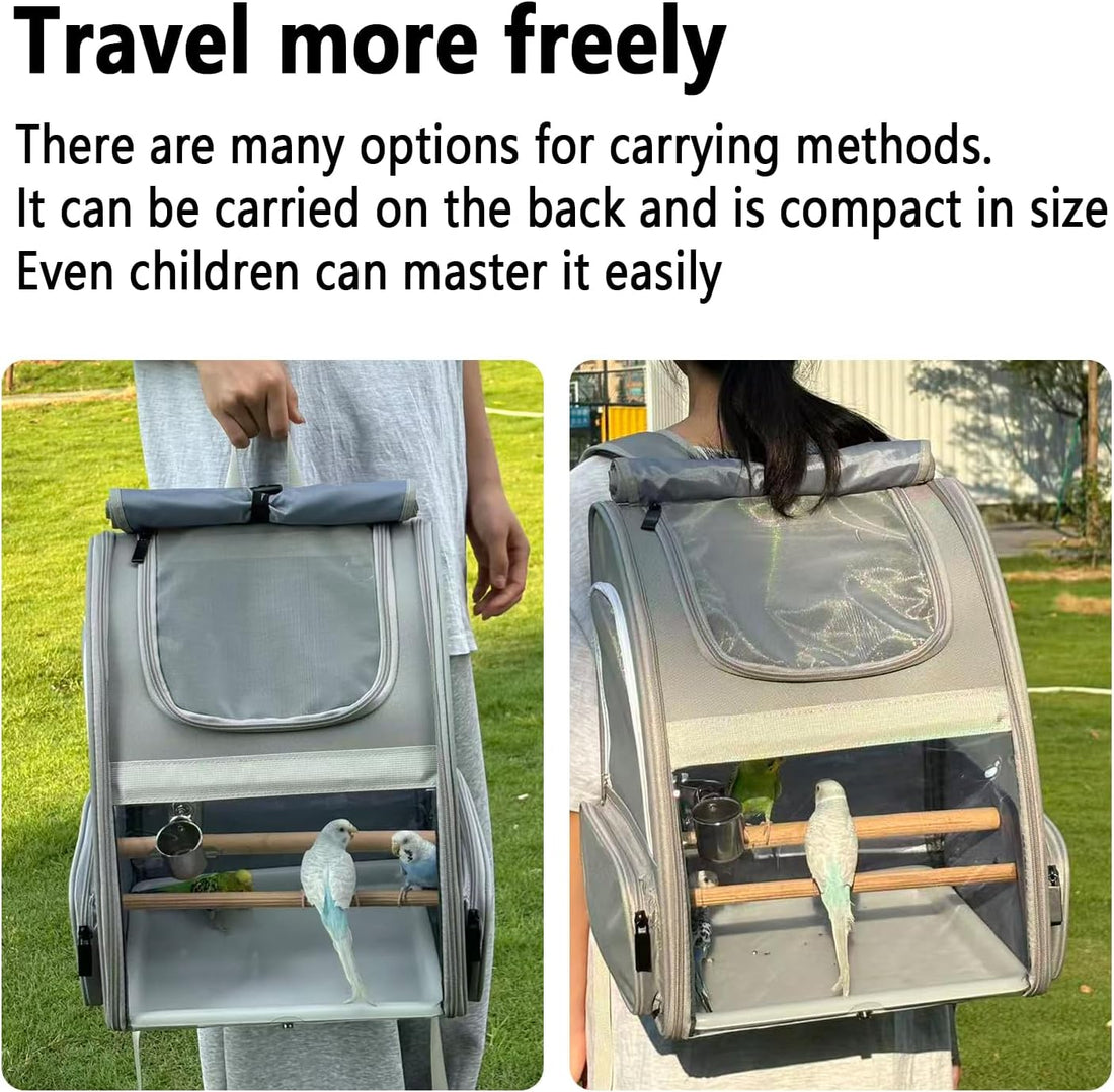 Bird Carrier,Travel Bird Cage,Bird Backpack for Small Birds