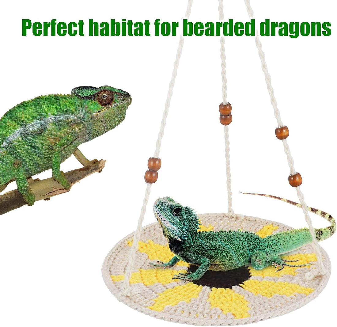 Jspupifip Reptile Hammock Bearded Dragon Accessories Reptile Summer