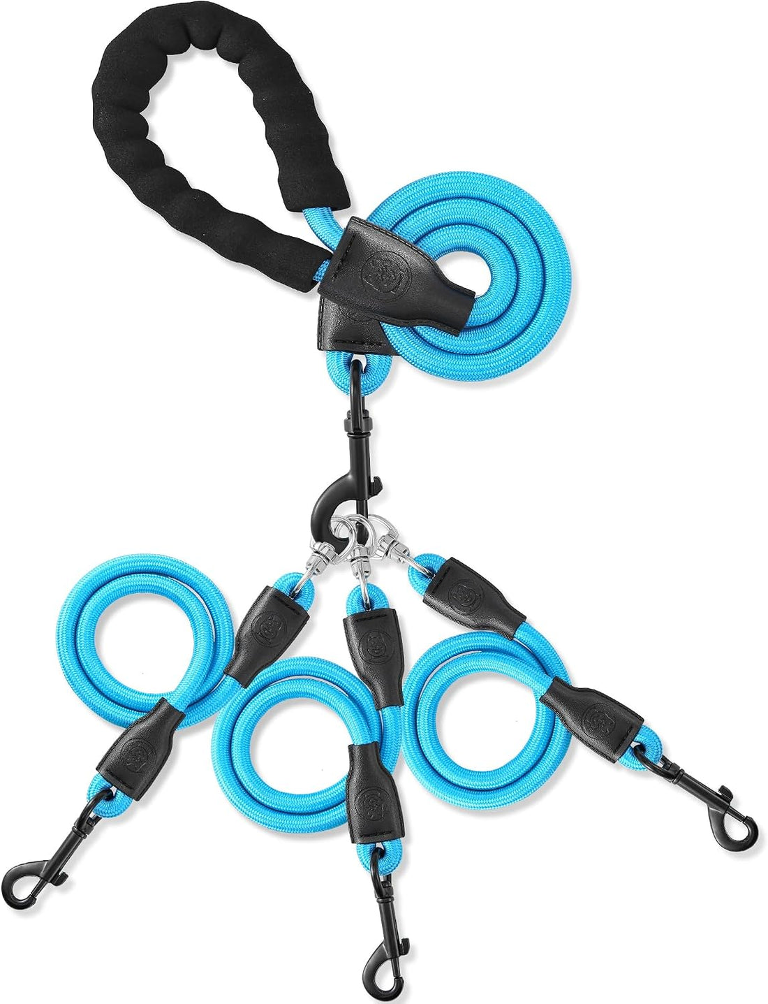 Heavy Duty 3 in 1 Dog Leash, 360 Swivel No Tangle No Pull Climbing