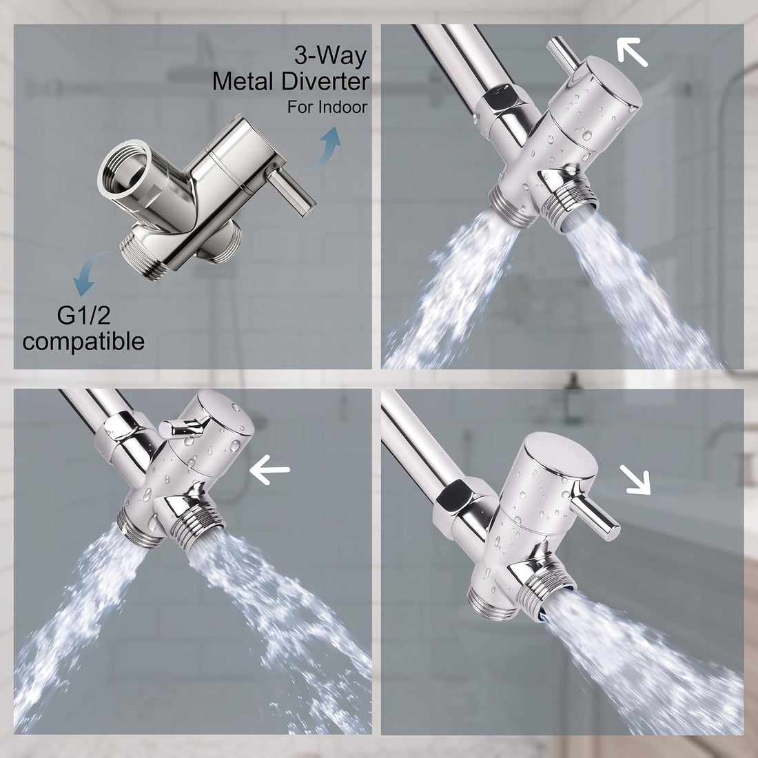 Dog Shower Attachment with 3 Modes