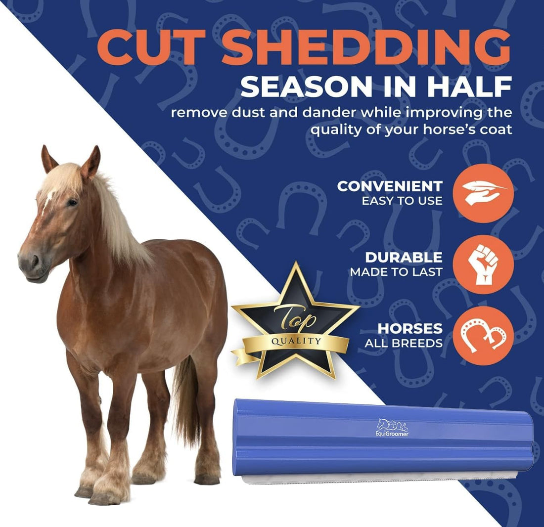 EquiGroomer 8-Inch Deshedding Brush for Dogs & Horses