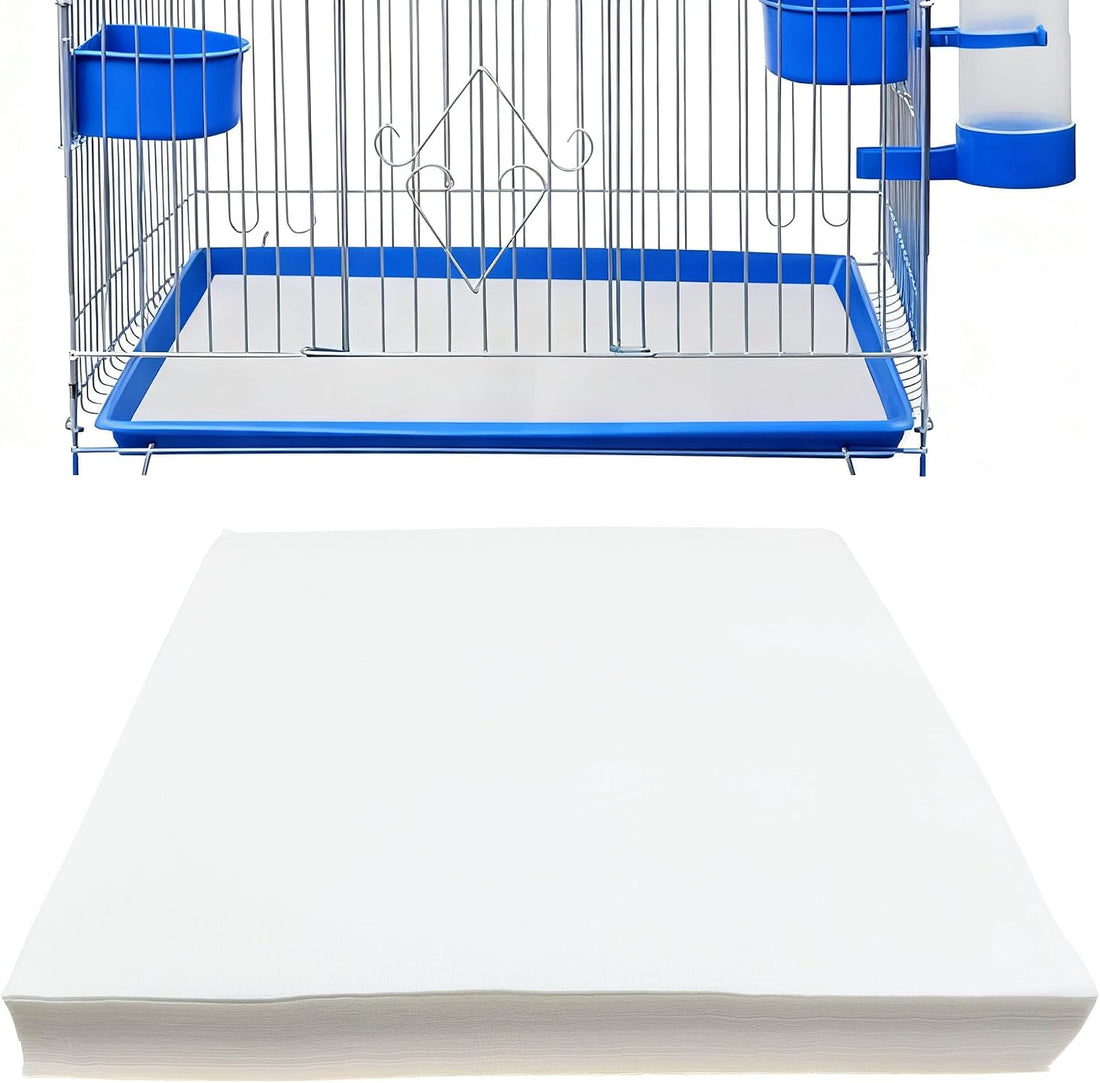 100 Sheets Bird Cage Liner Papers, Disposable Bird Cage Paper Liners