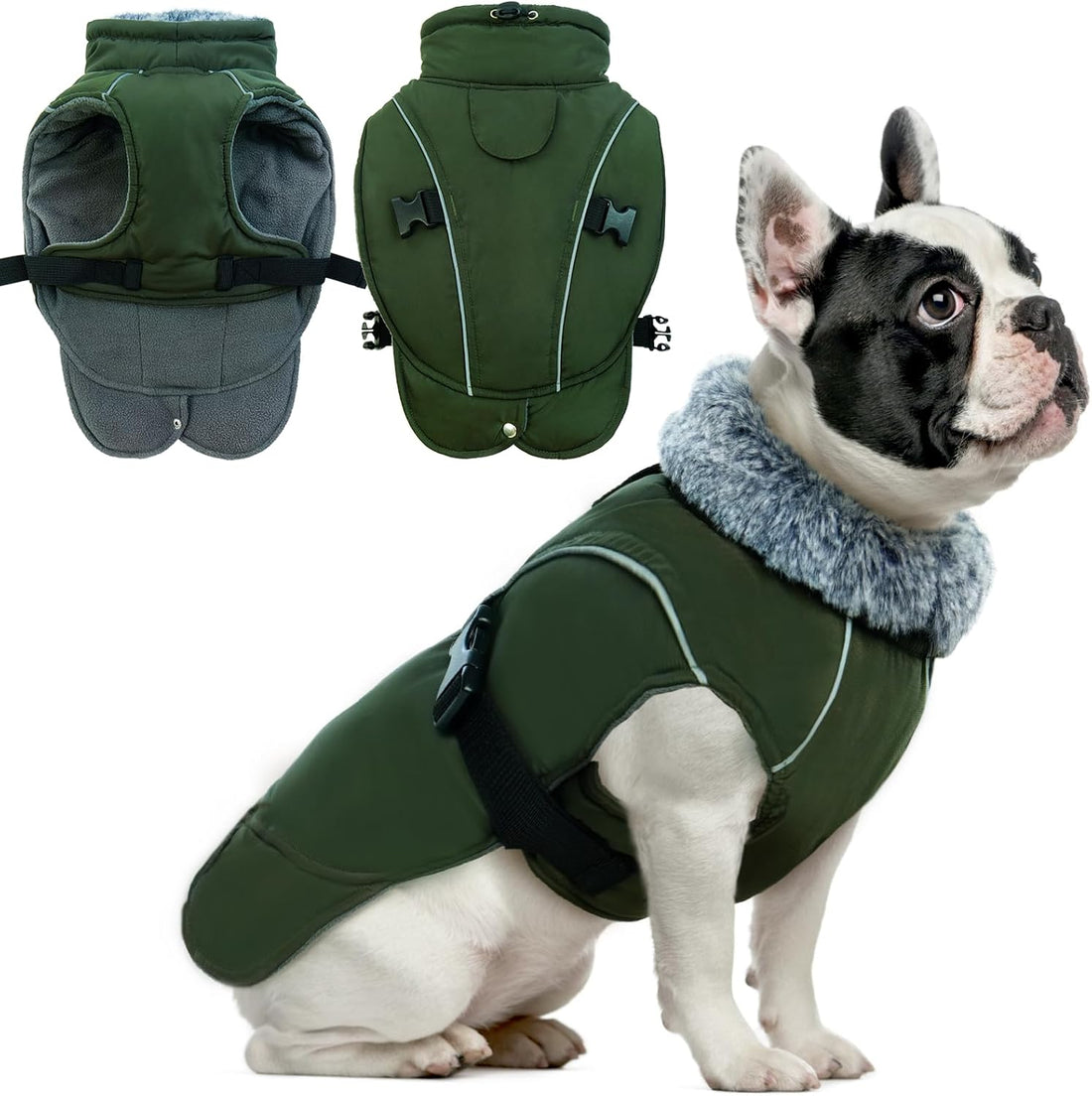 DENTRUN Warm Dog Winter Coat