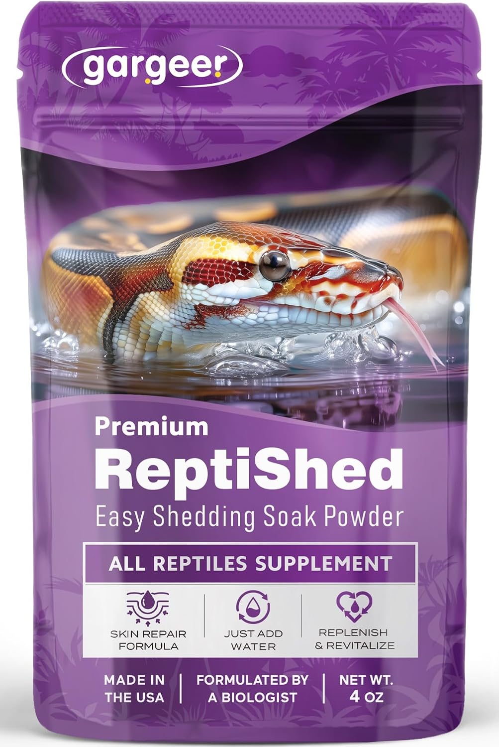 Gargeer Premium ReptiSoak Electrolytes SOAK for Reptiles