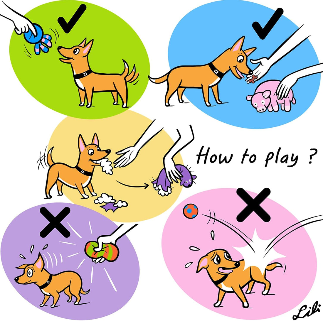 CHIWAVA 4PCS 2.4'' Squeak Latex Puppy Toy Funny Animal Sets Pet