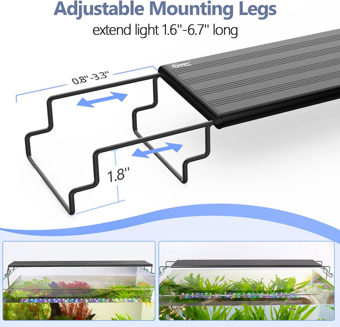 hygger IP68 Waterproof LED Aquarium Light 24/7 Cycle Full Spectrum