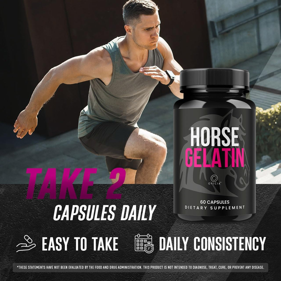 Horse Gelatin for Men - Official HorseGelatin Pill Advanced Premium
