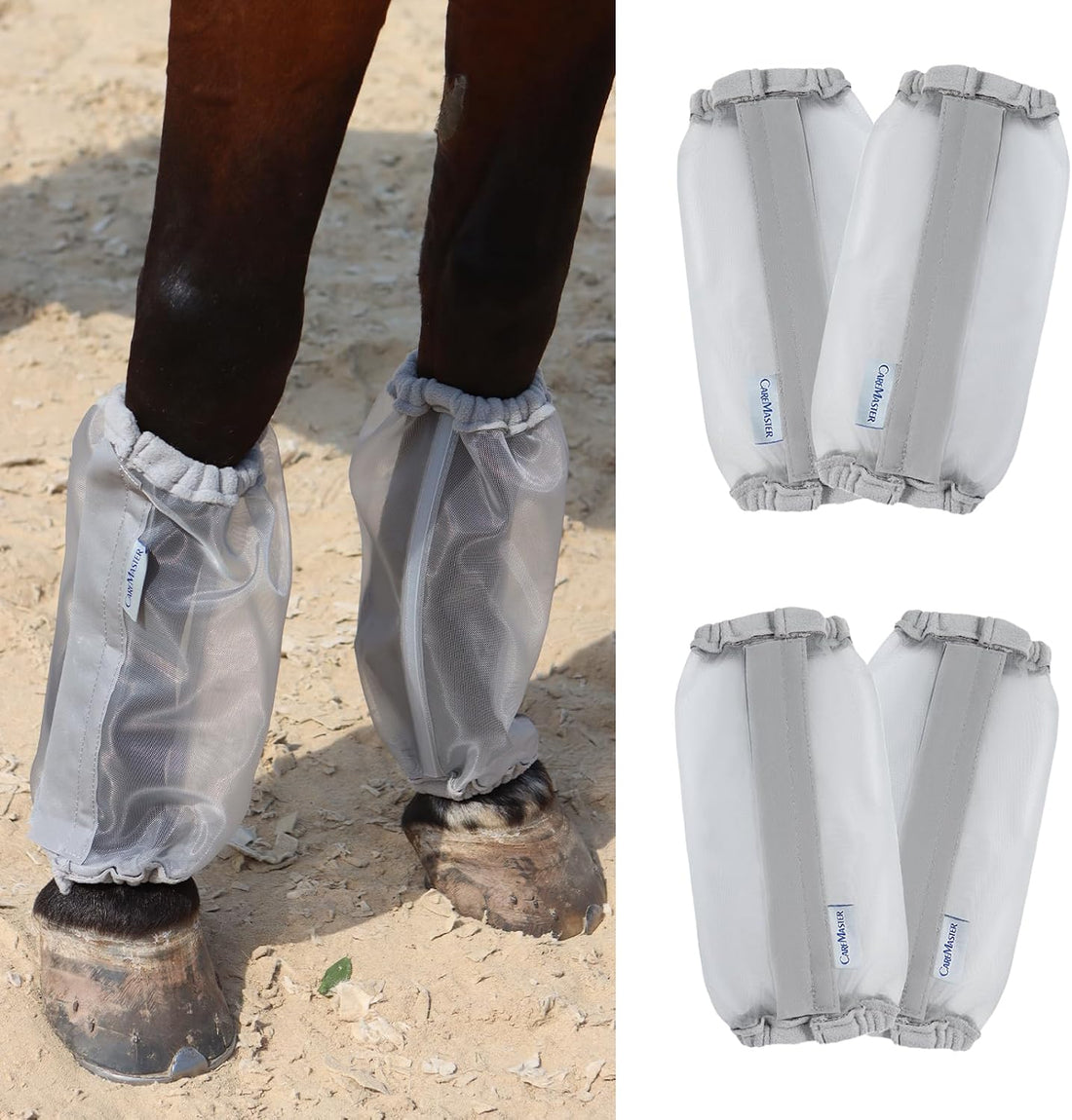 Universal Size Horse Leggings Fine Mesh Horse Fly Boots Greatly