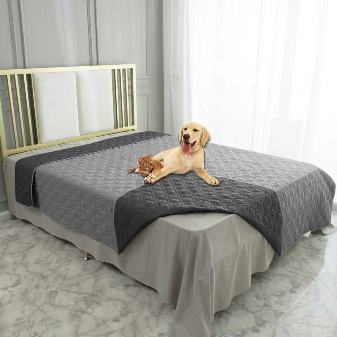 Ameritex Waterproof Dog Bed Blankets Cover for Bed Couch Sofa