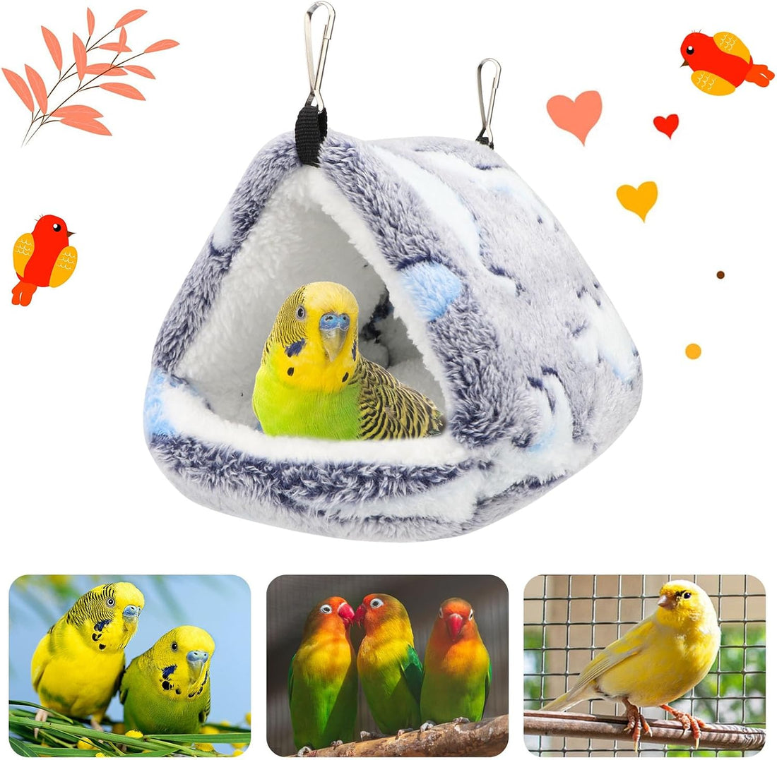 Hypeety Winter Warm Bird Nest Triangle Cotton Thick Bird Shed Hut