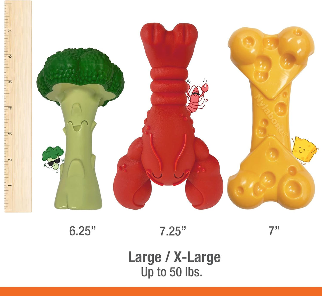 Nylabone Power Chew Toy Bundle, Dog Toys for Aggressive Chewers