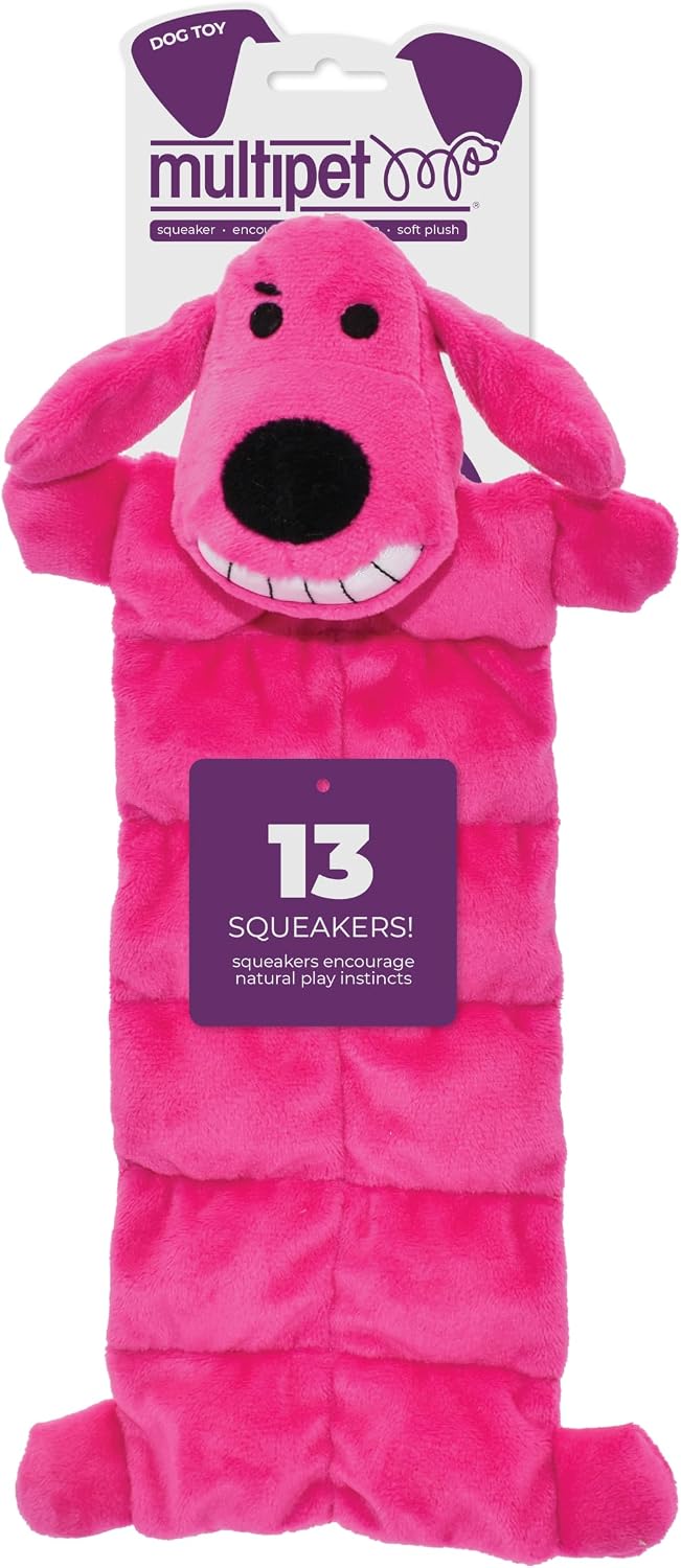 Multipet Original Loofa Dog Plush Toy Mat - Squeaky Dog Toy