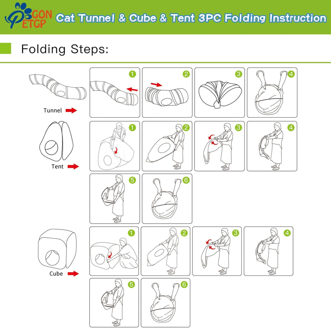 Outdoor Cat Enclosures, Cat Tunnels Catio Tents Cubes for Indoor Cats