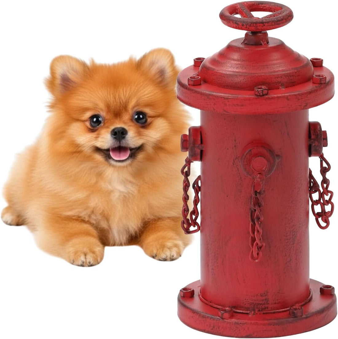 Metal Fire Hydrant for Dogs to Pee On 7.7" for Indoor Training