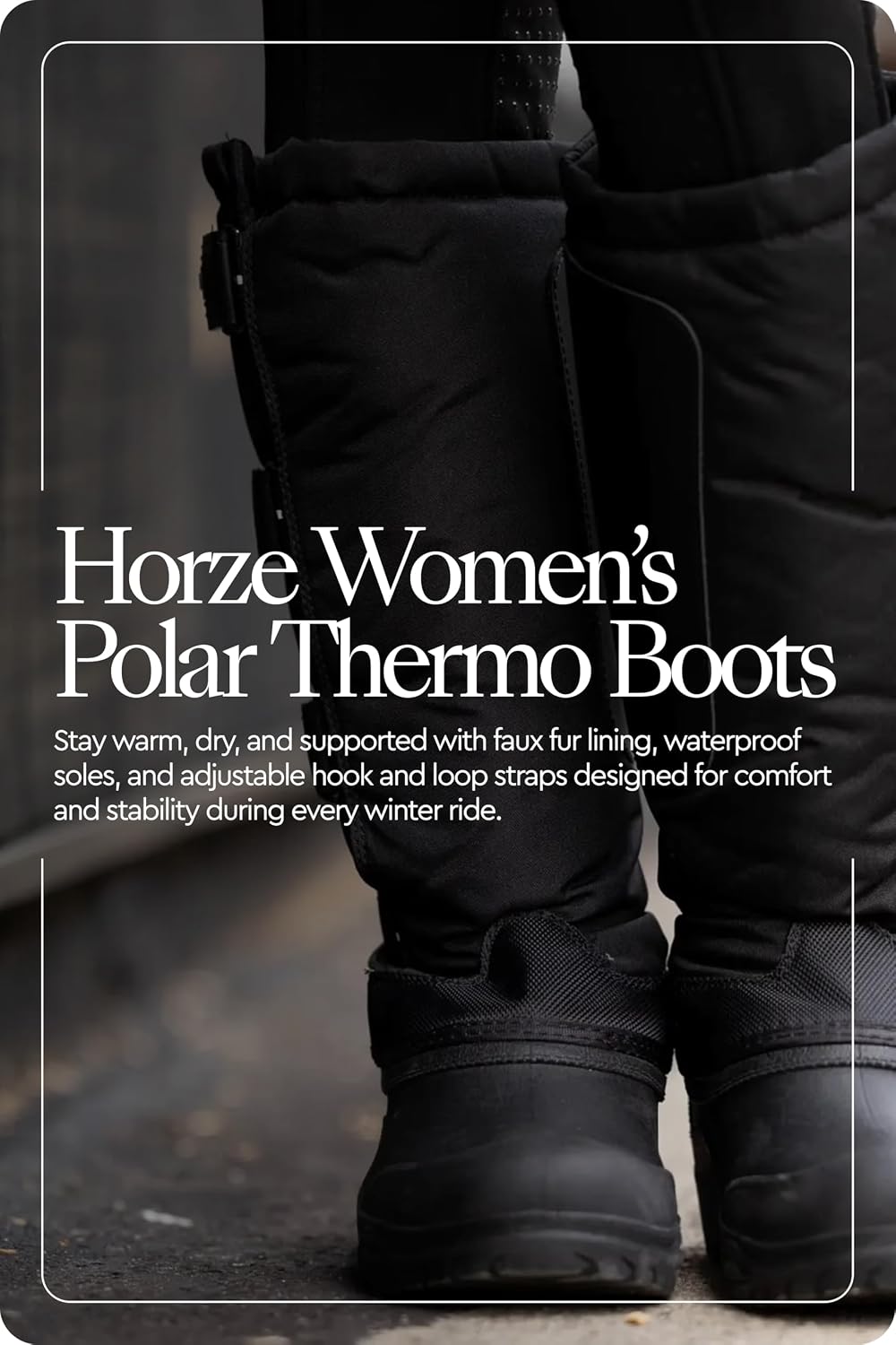 HORZE Womens Polar Thermo Equestrian Tall Boots