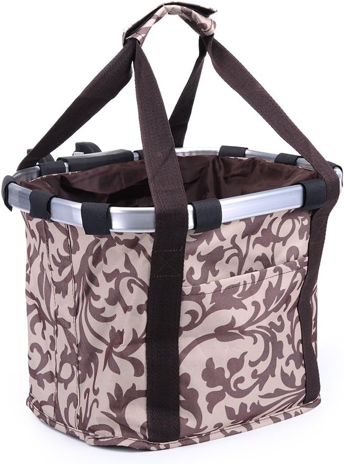 Pet Dog Bike Basket & Carrier Bag- Foldable Detachable Pet Travel