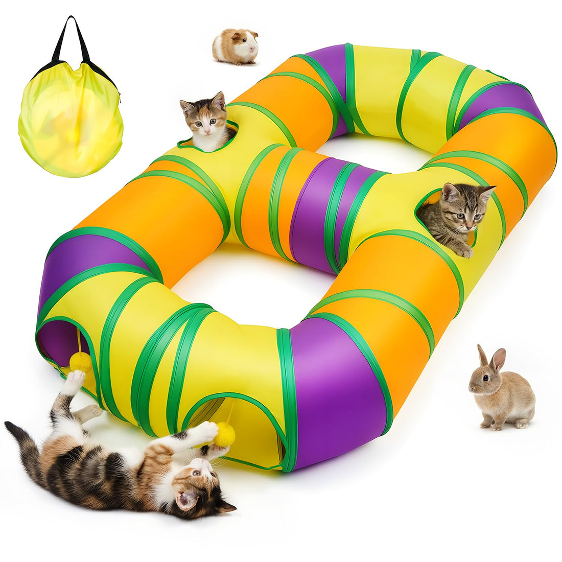 Cat Tunnel for Indoor Cats 8-Shaped
