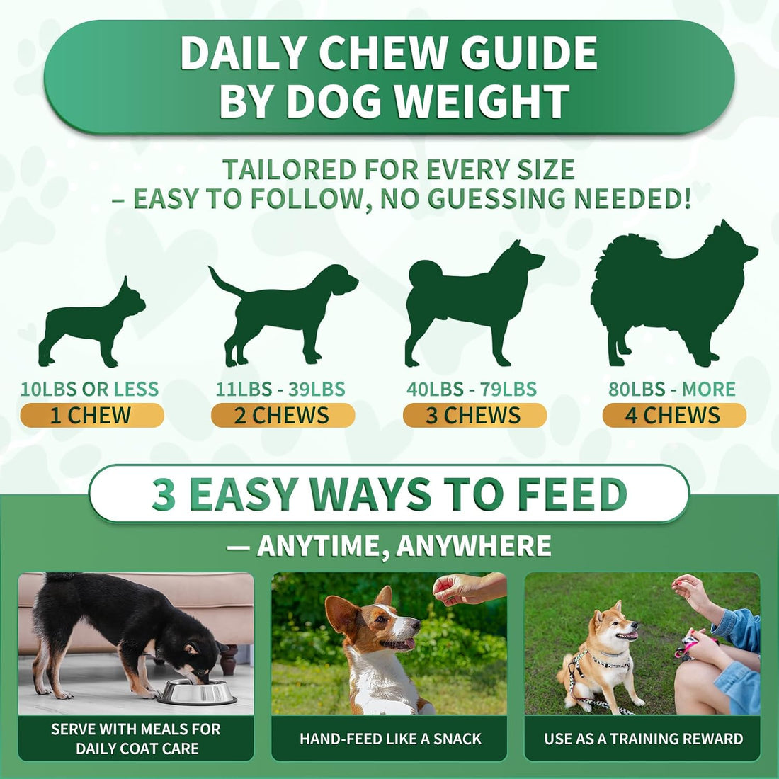Cudory Flea and Tick Prevention for Dogs Chewables, 200 Soft Chews