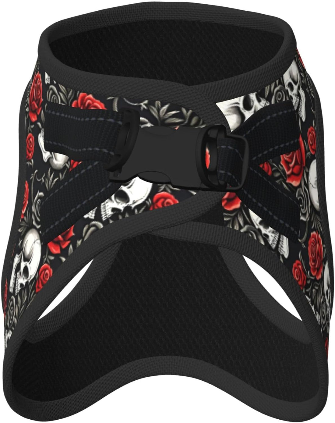 MUKIO Skull Roses Gothic No Pull Dog Harness Vest