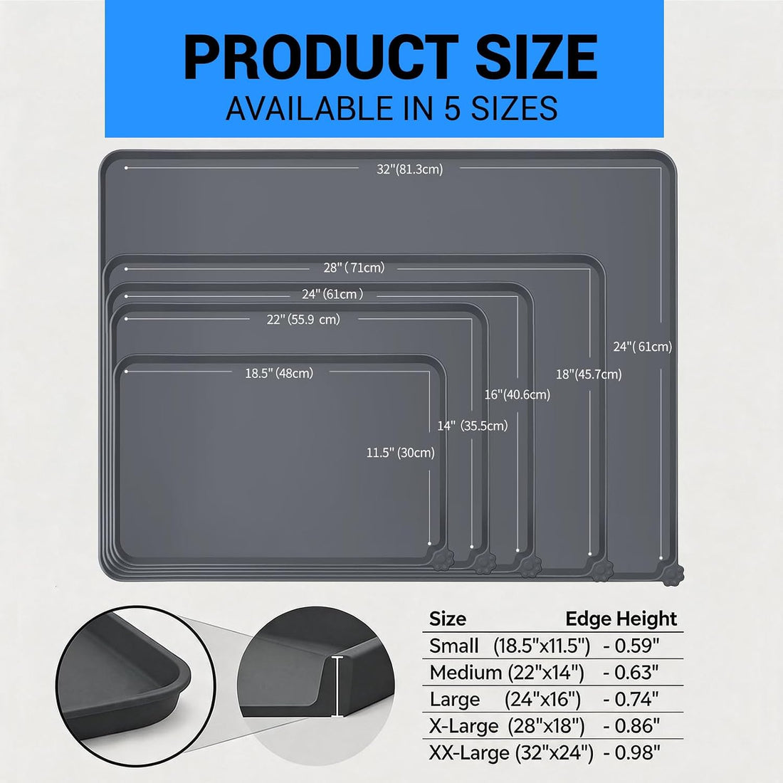 Reopet Waterproof Pet Feeding Mat