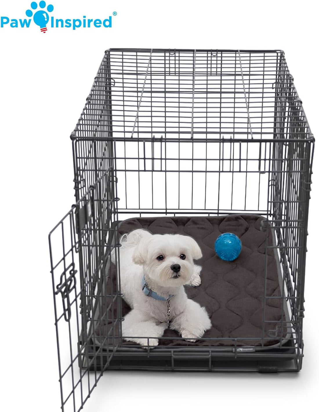 Paw Inspired Washable Padded Crate Mats for Dogs | 29” x 18” Pad