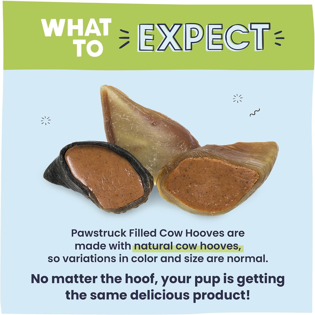 Pawstruck Peanut Butter Filled Cow Hooves for Dogs – Made in USA
