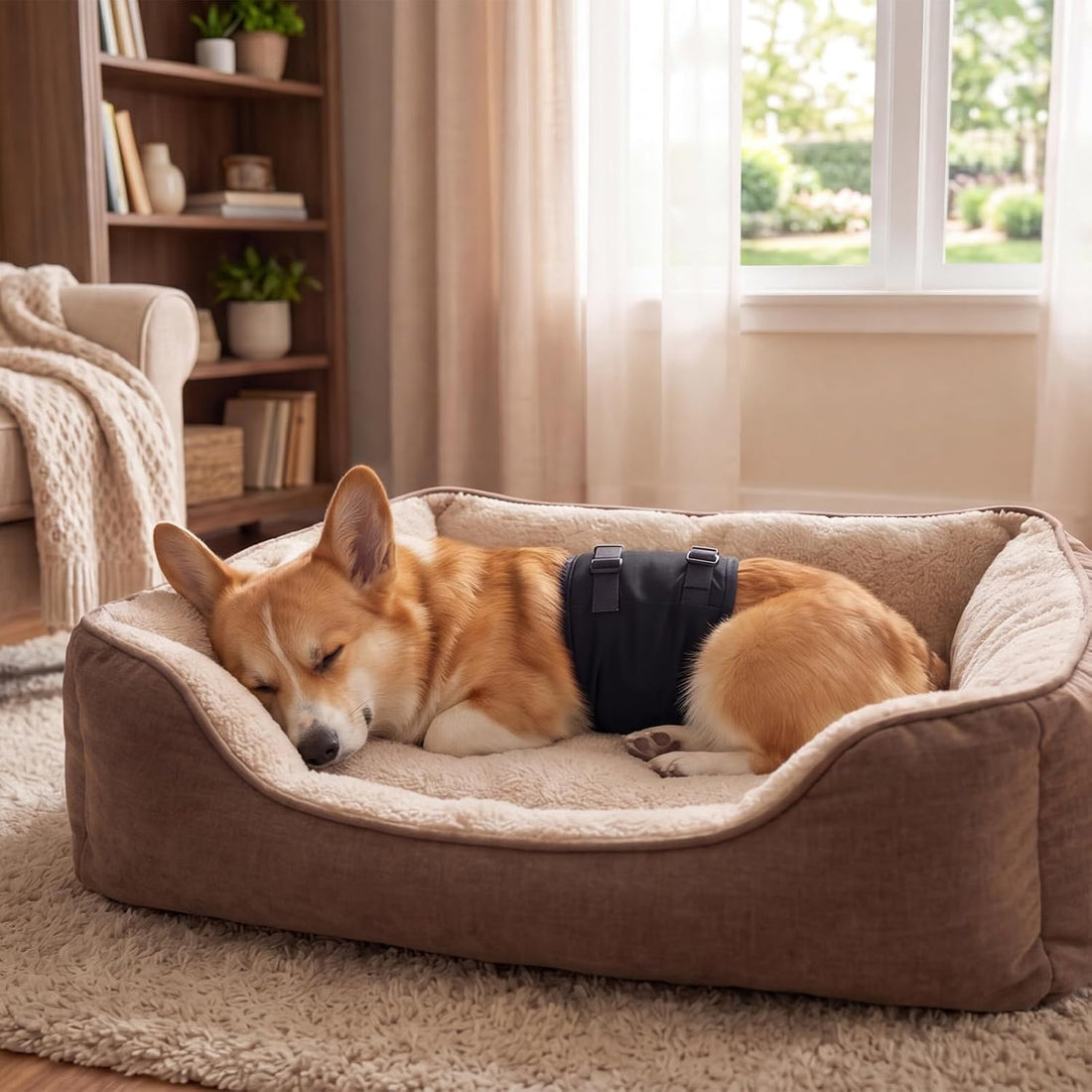 DENTRUN Male Dog Wrap, Adjustable Belly Band Leak-Proof & Lick