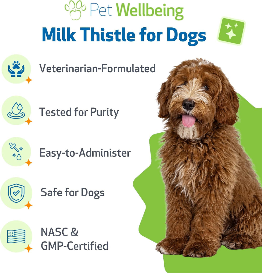 Pet Wellbeing Milk Thistle for Dogs - Organic Milk Thistle