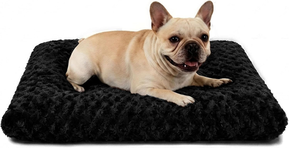 Dog Bed Large Size, Plush Washable Pet Bed Mat, Dog Crate Bed 35"x23"