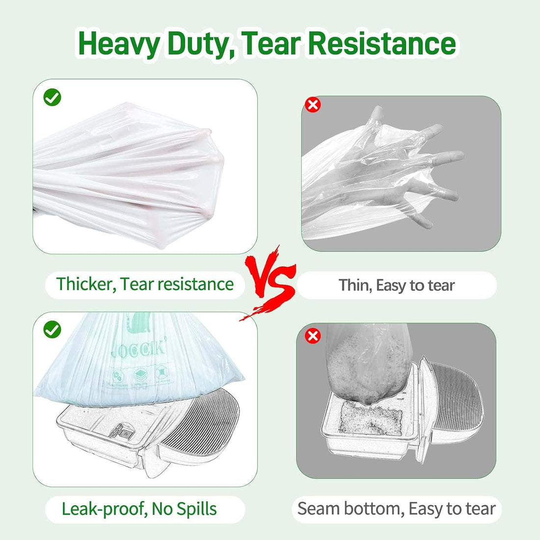 Drawstring Litter Box Liners Compatible with Robot