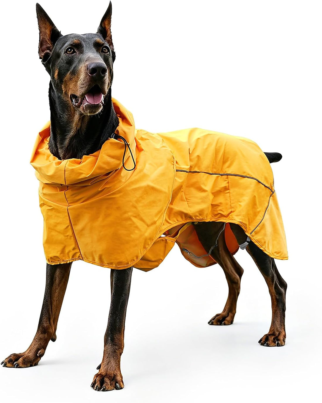 Skmeditec Dog Raincoat with Hood, Waterproof Puppy Rain Coat