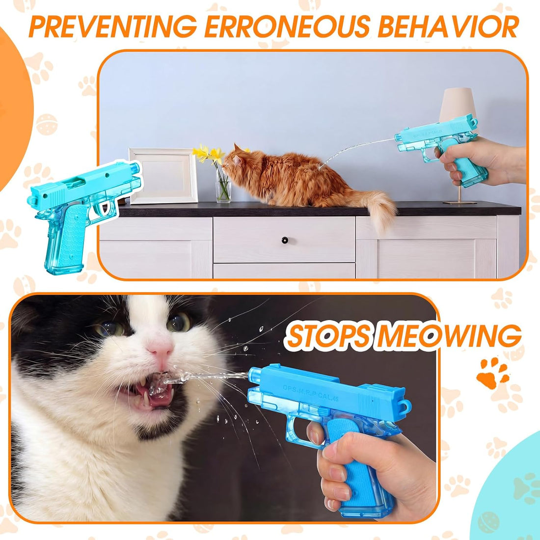 Geelin 2 Pack Squirt Spray for Cats Dogs Training