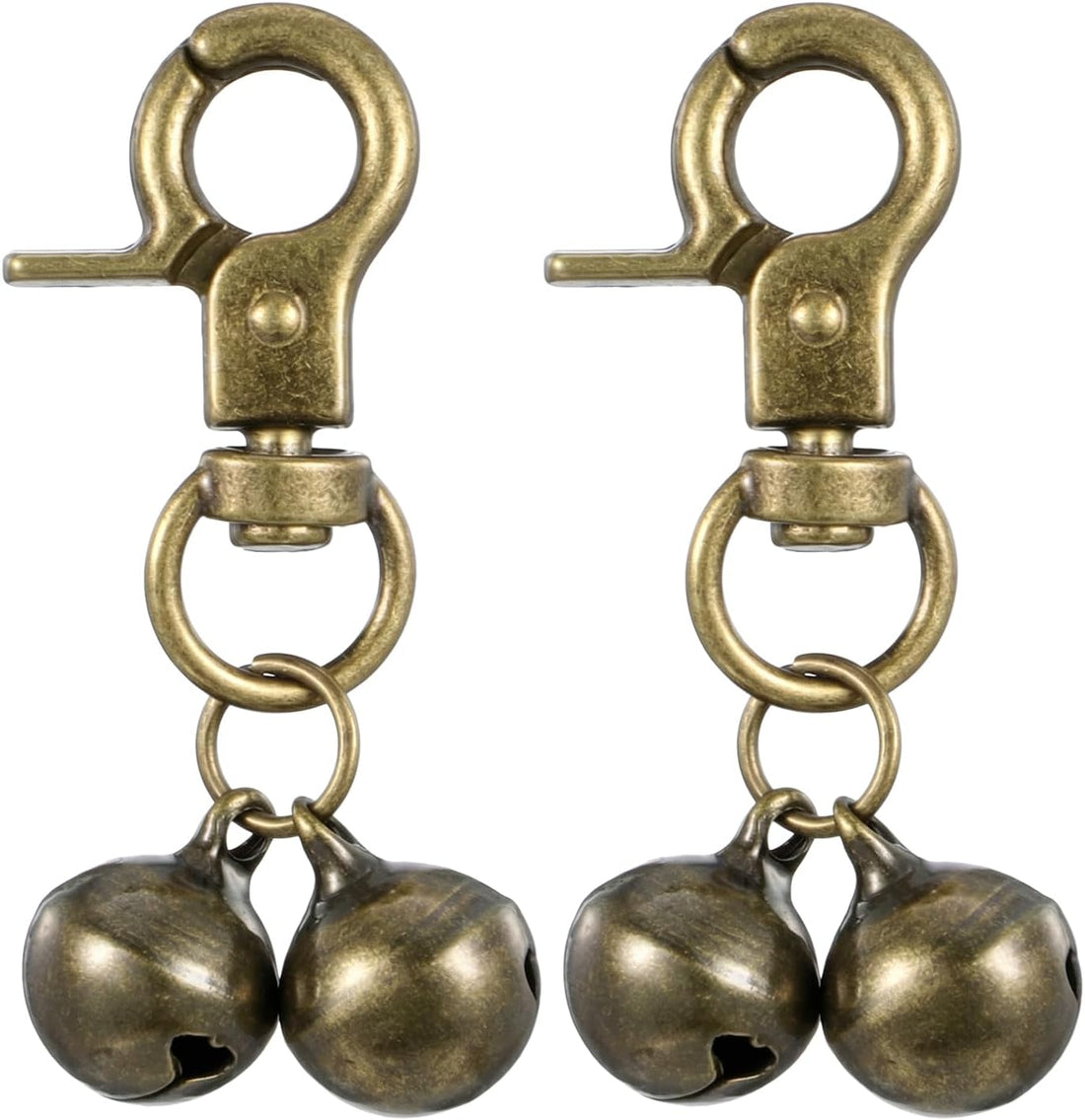 2Pcs Bells for Dog Collars, Small Bell for Dog Collar with Snap Clips