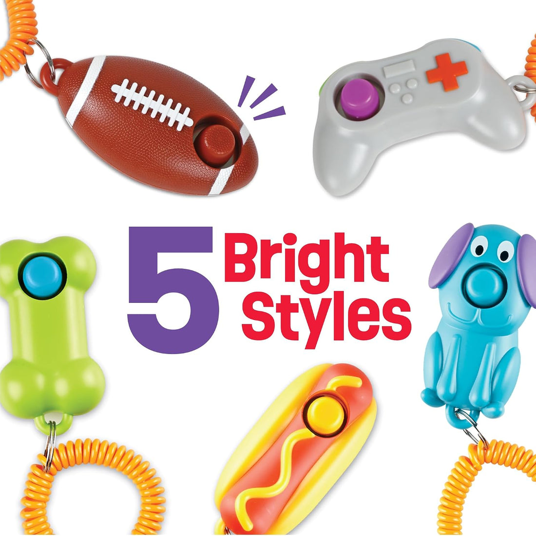 Brightkins Smarty Pooch Training Clicker: Hot Dog