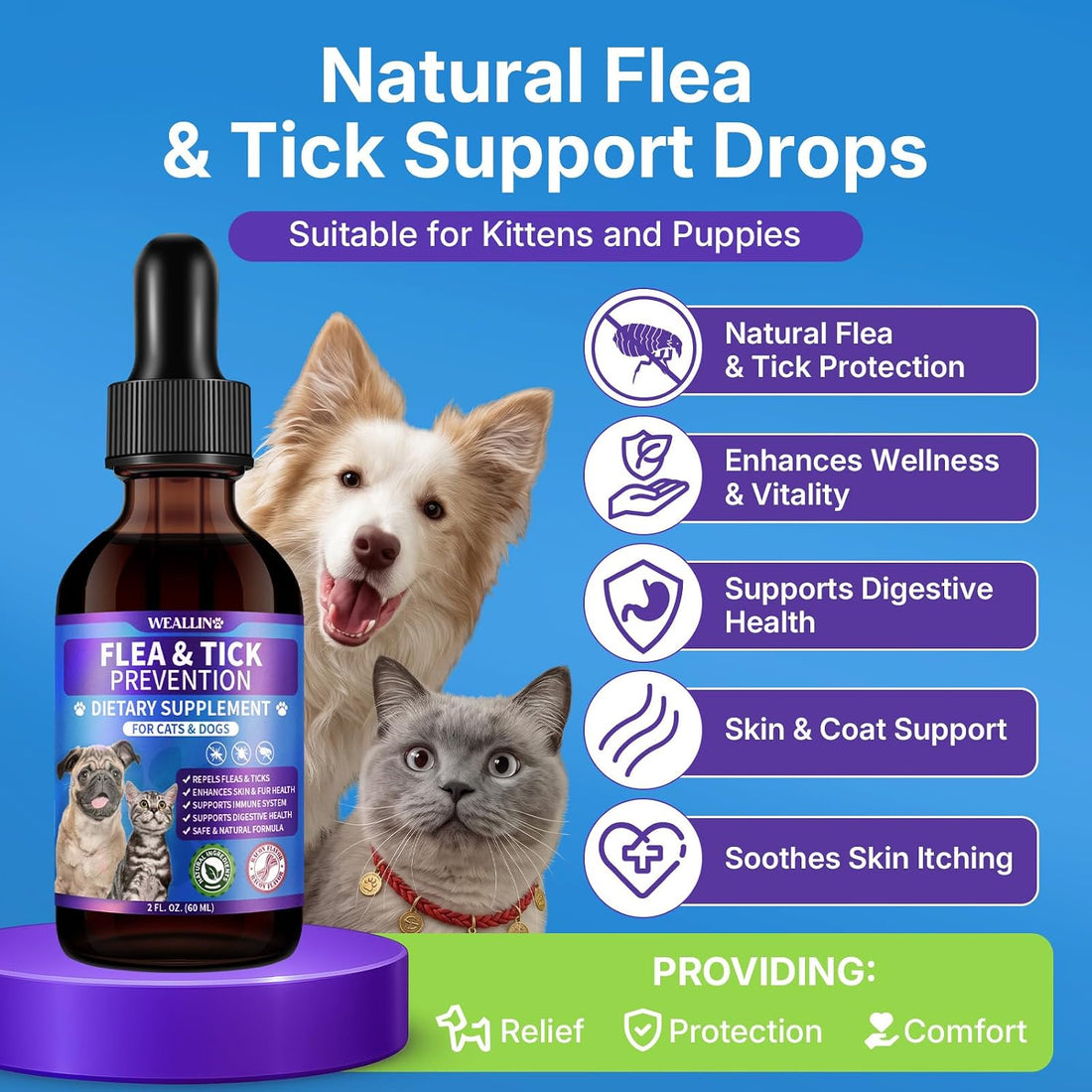 WEALLIN Flea & Tick Support Drops