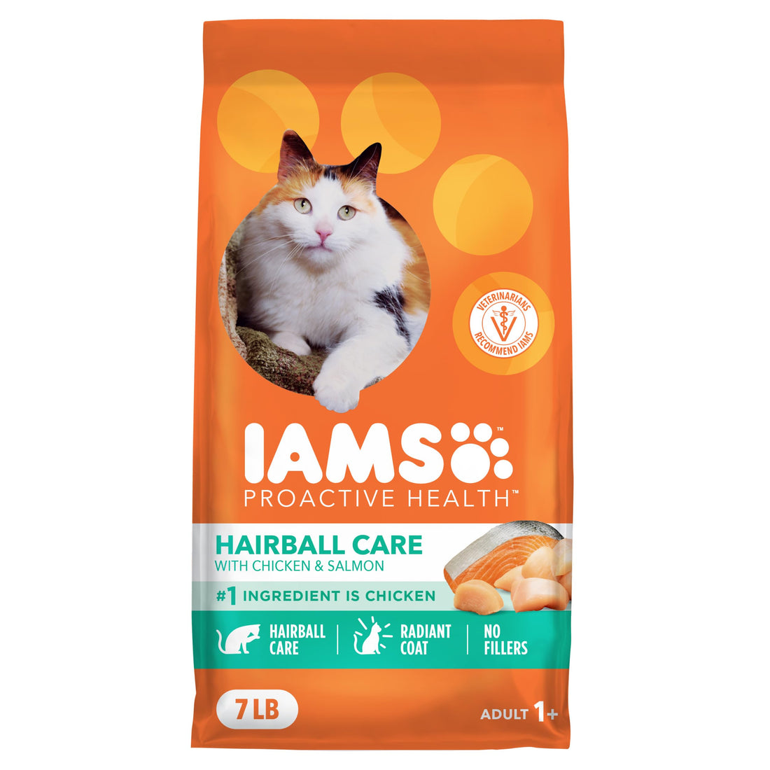 IAMS Proactive Health Dry Cat Food Hairball Care, Adult Cat Food