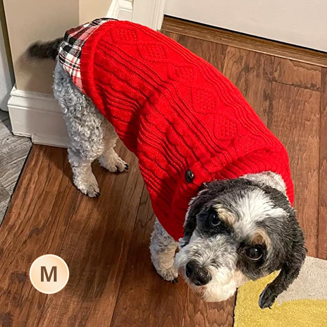 KYEESE Dog Sweater for Small Dogs Turtleneck Thick Knit Pullover