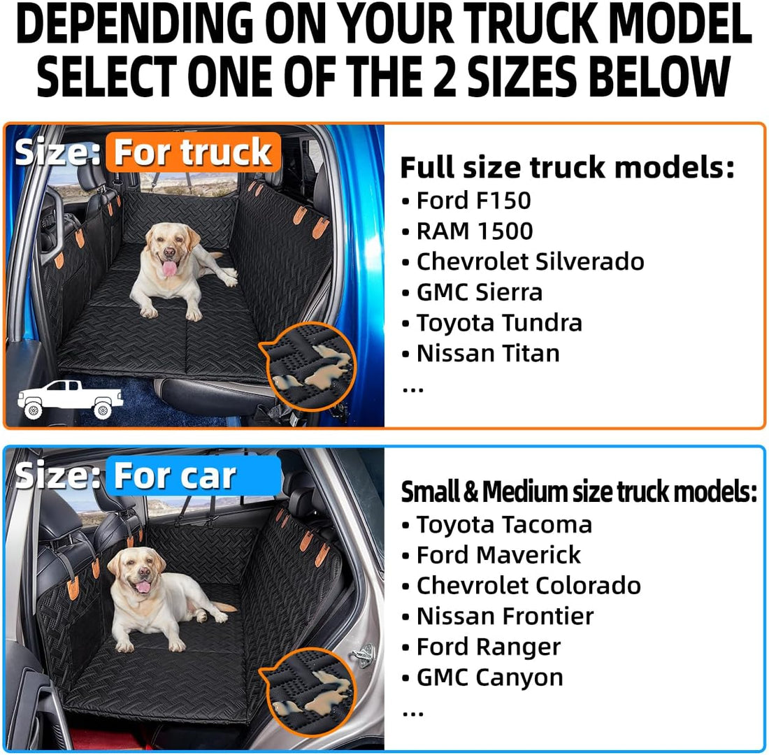 MAXFUT Dog Back Seat Extender for Truck,Truck Dog Seat Cover Back