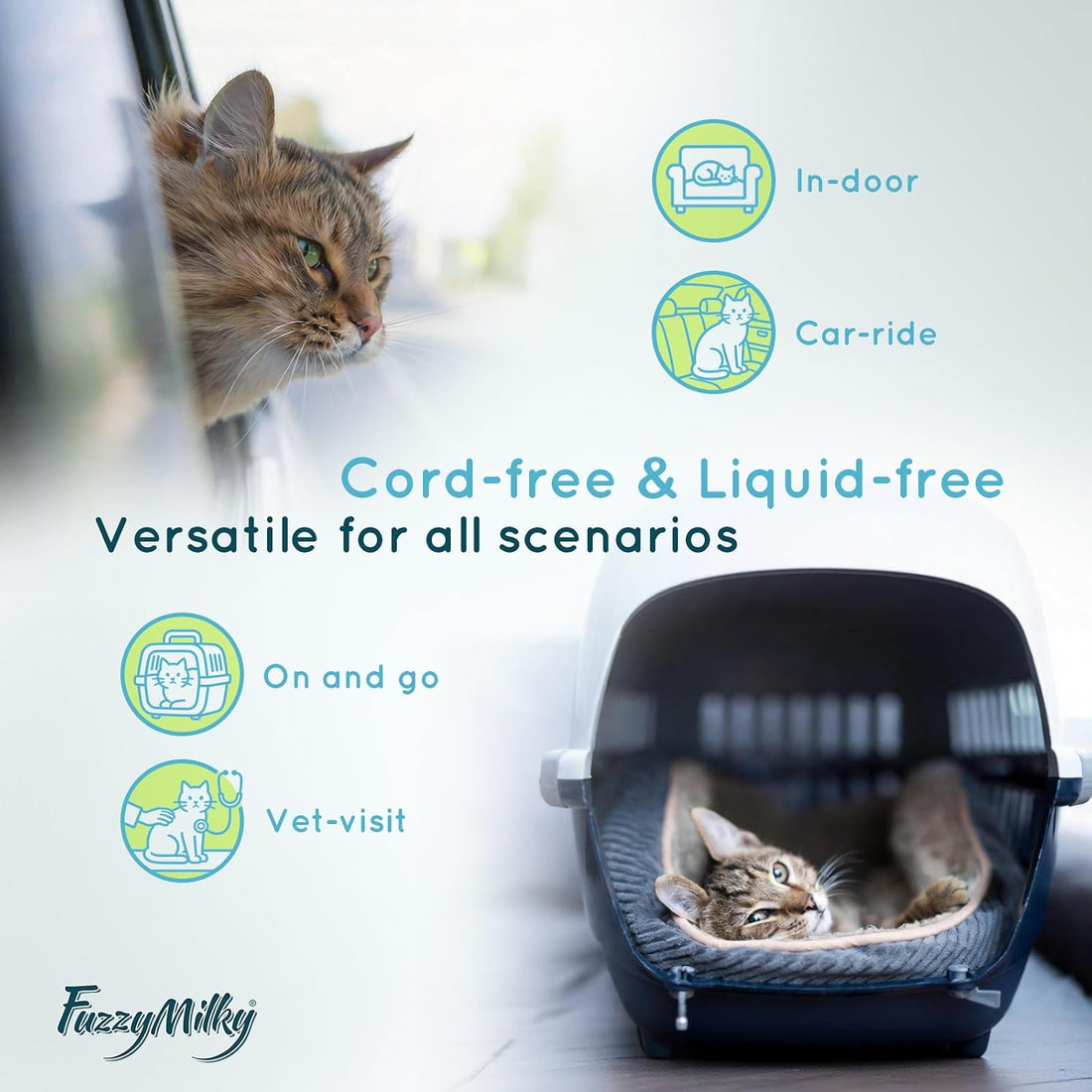 Cat Pheromone Calming Diffuser Gel, Unplugged Cordless Cat Calming