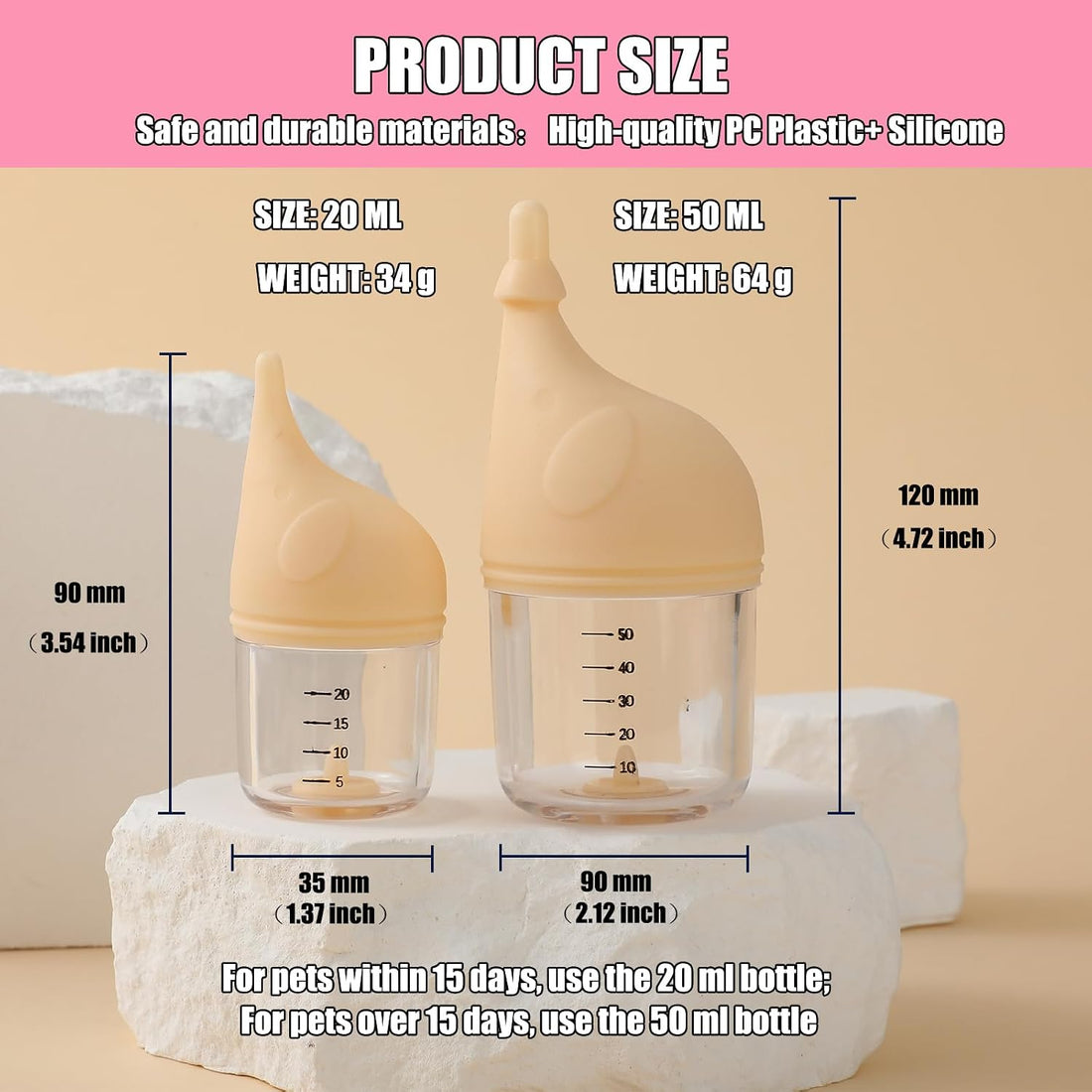 Kitten Bottle Feeding Kit for Nursing