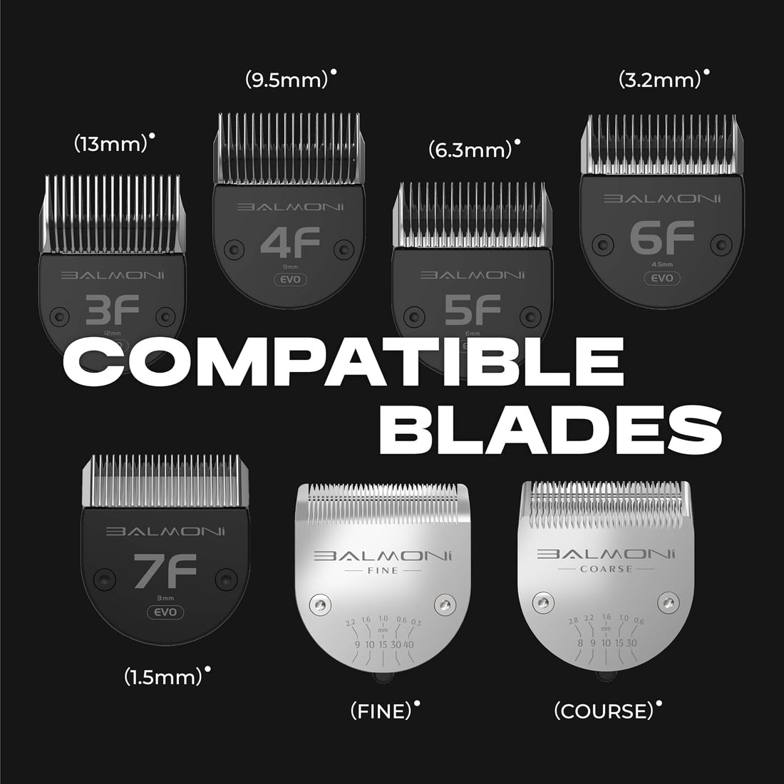 Professional Coarse + Fine 5-in-1 Clipper Blades for 580 Series