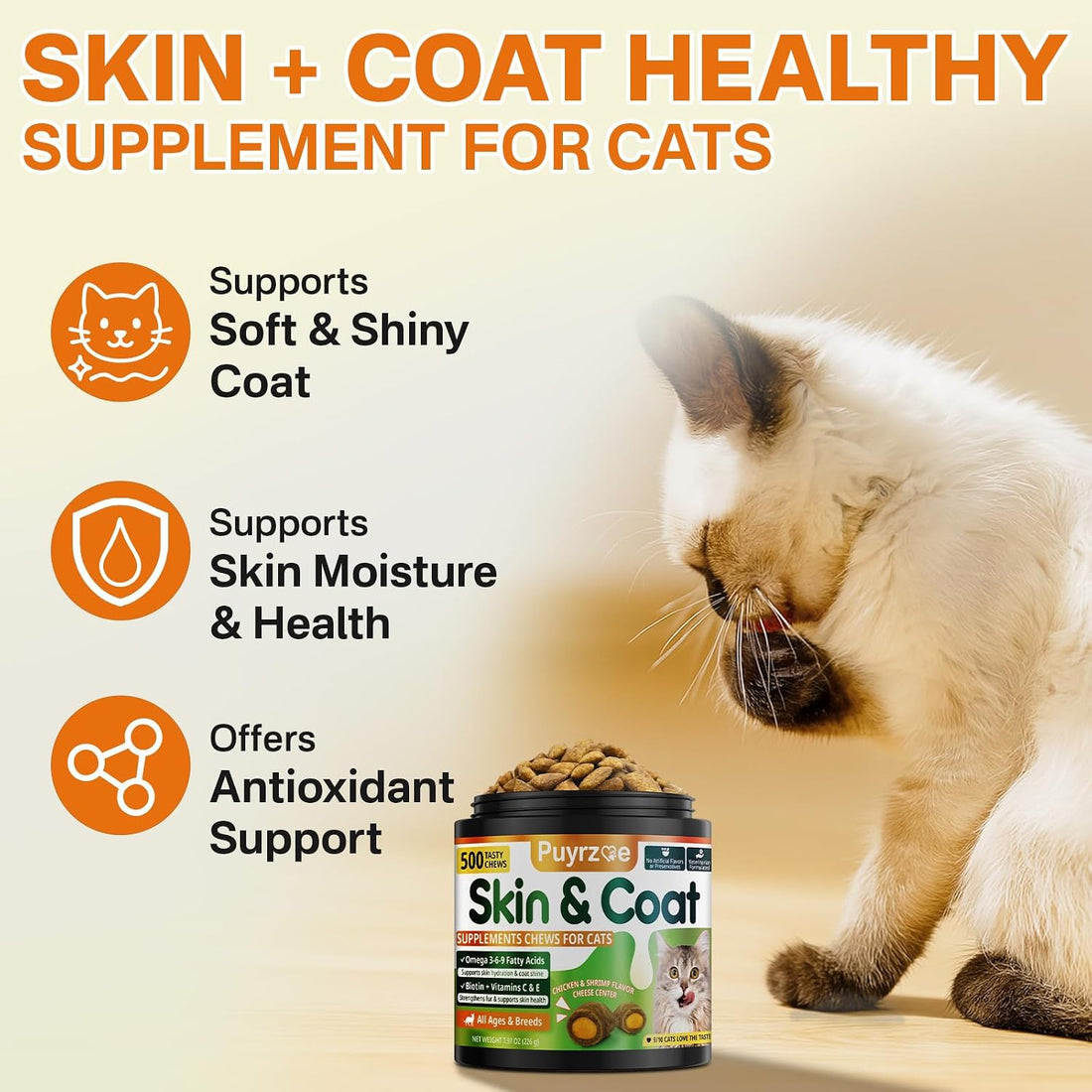 Puyrzoe Cat Skin and Coat Health