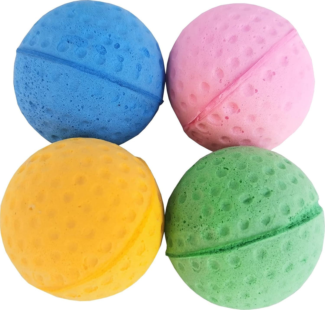 GINFH Cat Foam Ball Cat Sponge Ball Toy Soccer Toy (12Pack)